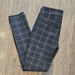 Dalia Black and Gray Checkered Pants